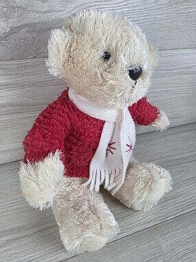 Hallmark Plush Christmas Bear w Red Scarf SU17